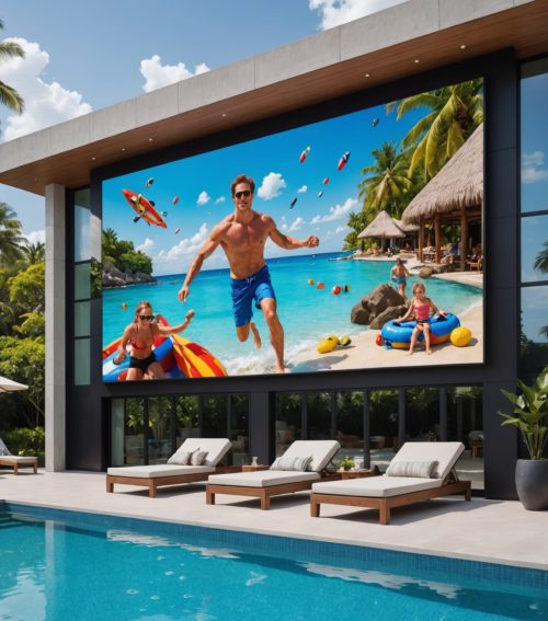 Outdoor 241 Inches Diagonal